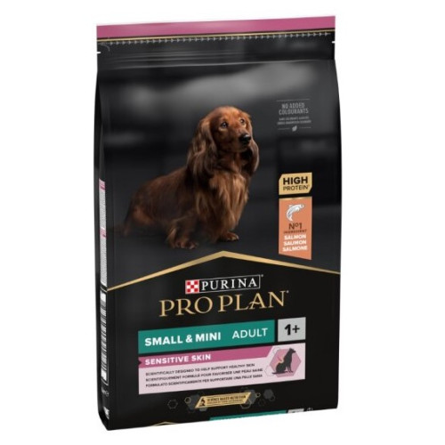 Сухий корм для дорослих собак дрібних порід із чутливою шкірою Purina Pro Plan Dog Adult Small & Mini Sensitive Skin з лососем 7 кг