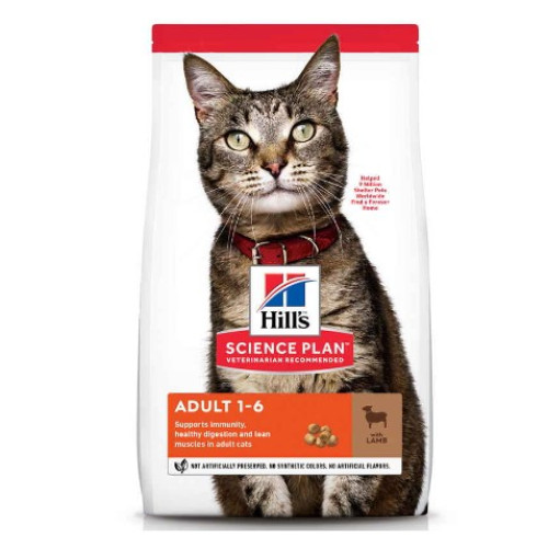 Сухой корм Hill`s SP Fel Adult для взрослых кошек с ягненком 300 (г)