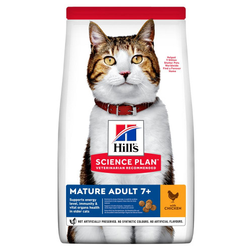 Сухой корм Hill's SP Feline Mature Adult 7+ для пожилых кошек, с курицей 1.5 (кг)