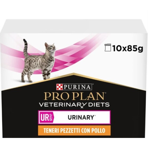 Вологий корм для кішок при захворюваннях сечовивідних шляхів Purina Veterinary Diets UR St/Ox - Urinary Feline 10 шт по 85 г