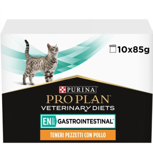 Вологий корм для котів при захворюваннях шлунково-кишкового тракту Purina Pro Plan Veterinary Diets EN - Gastrointestinal Feline 10 шт по 85 г