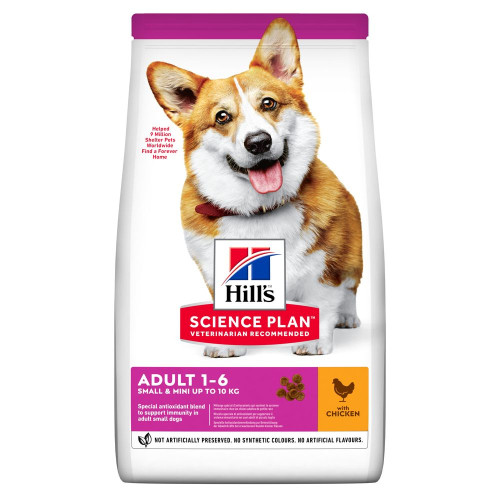 Сухой корм Hills Science Plan Adult Small & Mini для взрослых собак мини и малых пород, с курицей 6 (кг)