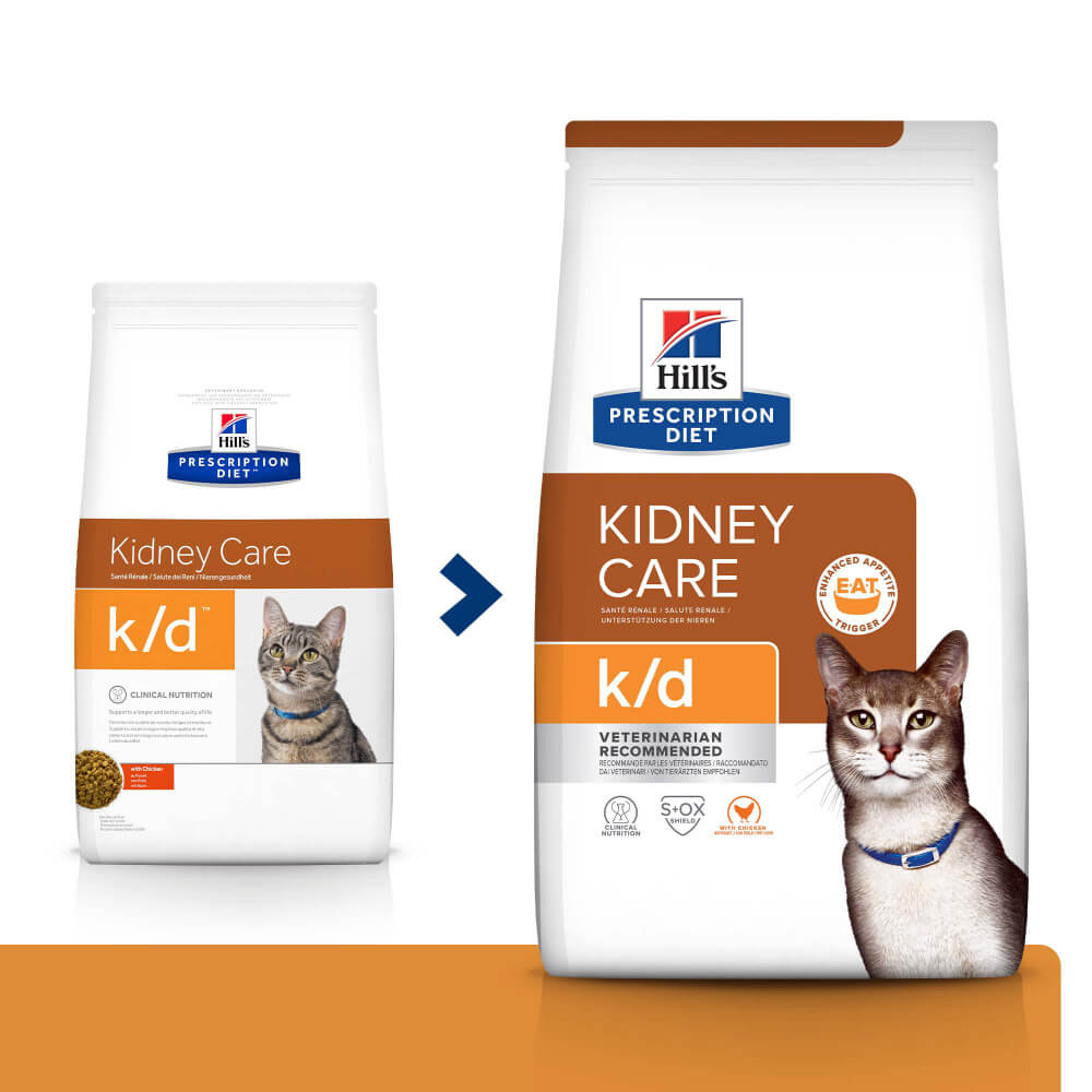 Сухой корм HILL`S PD k/d Kidney Care для кошек при заболеваниях почек с курицей