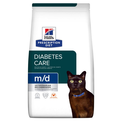  Сухий корм Hill’s Prescription Diet m/d для котів при цукровому діабеті та ожирінні, з куркою 1.5 (кг)