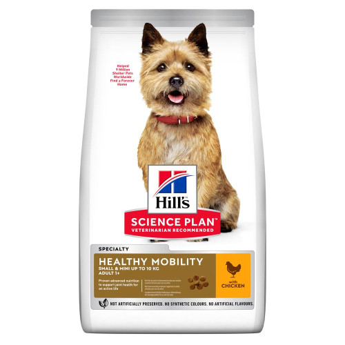 Сухий корм Hill's Science Plan Canine Adult Healthy Mobility Small & Mini для дорослих собак малих та мініатюрних порід, здорова рухливість, з куркою, 1,5 кг