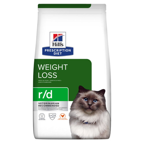 Сухой корм Hill's Prescription Diet r/d Weight Reduction для кошек с ожирением для снижения веса 1.5 (кг)