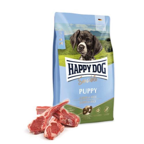 Сухой корм для щенков всех пород Happy Dog Sensible Puppy Lamb&Rice (Ягненок и рис) 10 (кг)