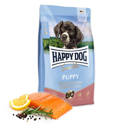 Сухой корм для щенков всех пород Happy Dog Sensible Puppy Salmon&Potato (Лосось и картошка) 1 (кг)