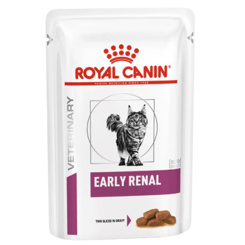 Влажный корм Royal Canin Early Renal Feline Pouches для кошек старше 7 лет (поддержание функции почек) 12 шт х 85 г