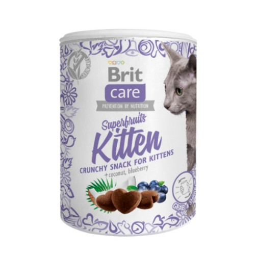 Лакомства для котят Brit Care Cat Snack Superfruits Kitten, 100 г