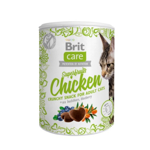 Лакомство для кошек Brit Care Cat Snack Superfruits Chicken, курица, 100 г