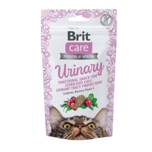 Функциональное лакомство для кошек Brit Care Cat Snack Urinary с индейкой, 50 г