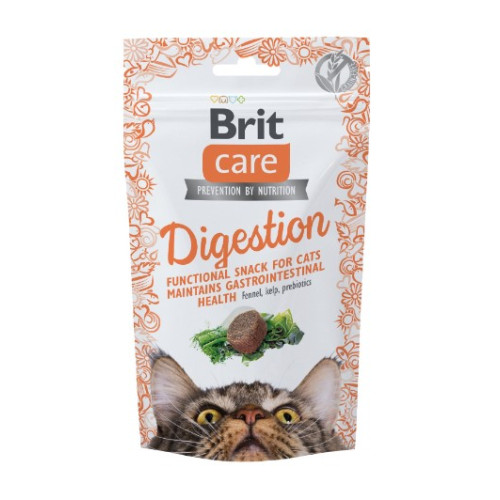 Функциональное лакомство для кошек Brit Care Cat Snack Digestion с тунцем, 50 г