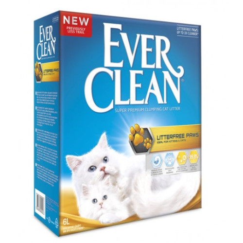 Наповнювач для довгошерстих котів Ever Clean Чисті лапки - бентонітовий 6 (кг)