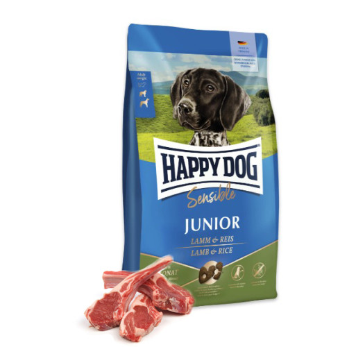 Сухой корм для молодых собак крупных и средних пород Happy Dog Sensible Junior Lamb&Rice (Ягненок и рис) 4 (кг)