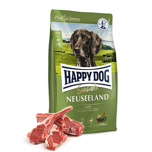 Сухий корм для дорослих собак усіх порід з чутливим травленням Happy Dog Sensible Neuseeland (Ягня та рис) 4 (кг)