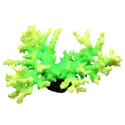 Декорация для аквариума "Коралл зеленый" 28х20х13 см