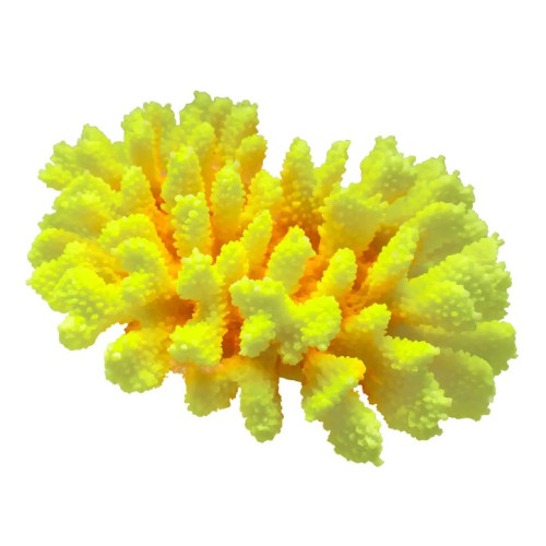 Декорация для аквариума "Коралл желтый" 22х16х8 см