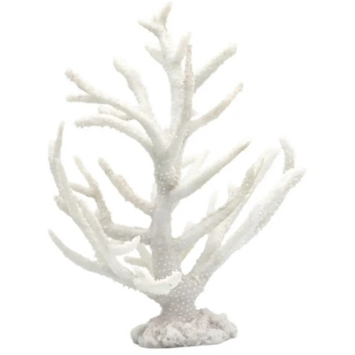 Декорація для акваріума "Корал білий" 23х22х26 см