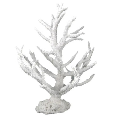 Декорація для акваріума "Корал білий" 30х18х38 см
