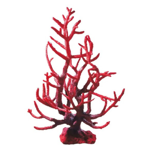 Декорация для аквариума "Коралл красный" 50х35х75 см