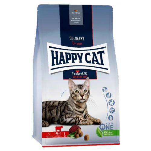 Сухой корм для взрослых кошек Happy Cat Culinary Voralpen Rind со вкусом говядины 300 (г)