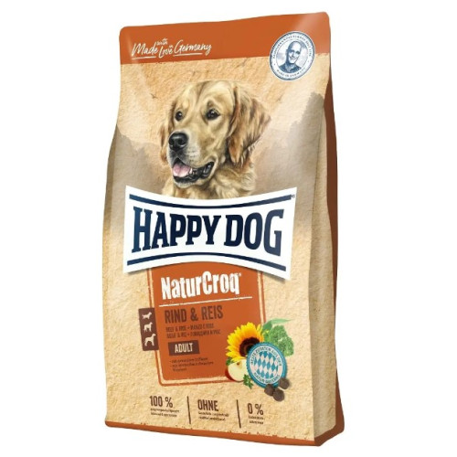 Сухой корм для взрослых собак Happy Dog NaturCroq Adult Rind&Reis, с говядиной и рисом 1 (кг)