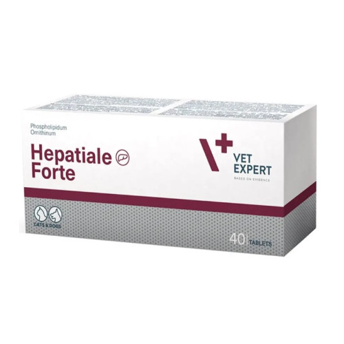 Харчова добавка Vet Expert Hepatiale Forte для собак та котів, захист та підтримка печінки, 40 таблеток