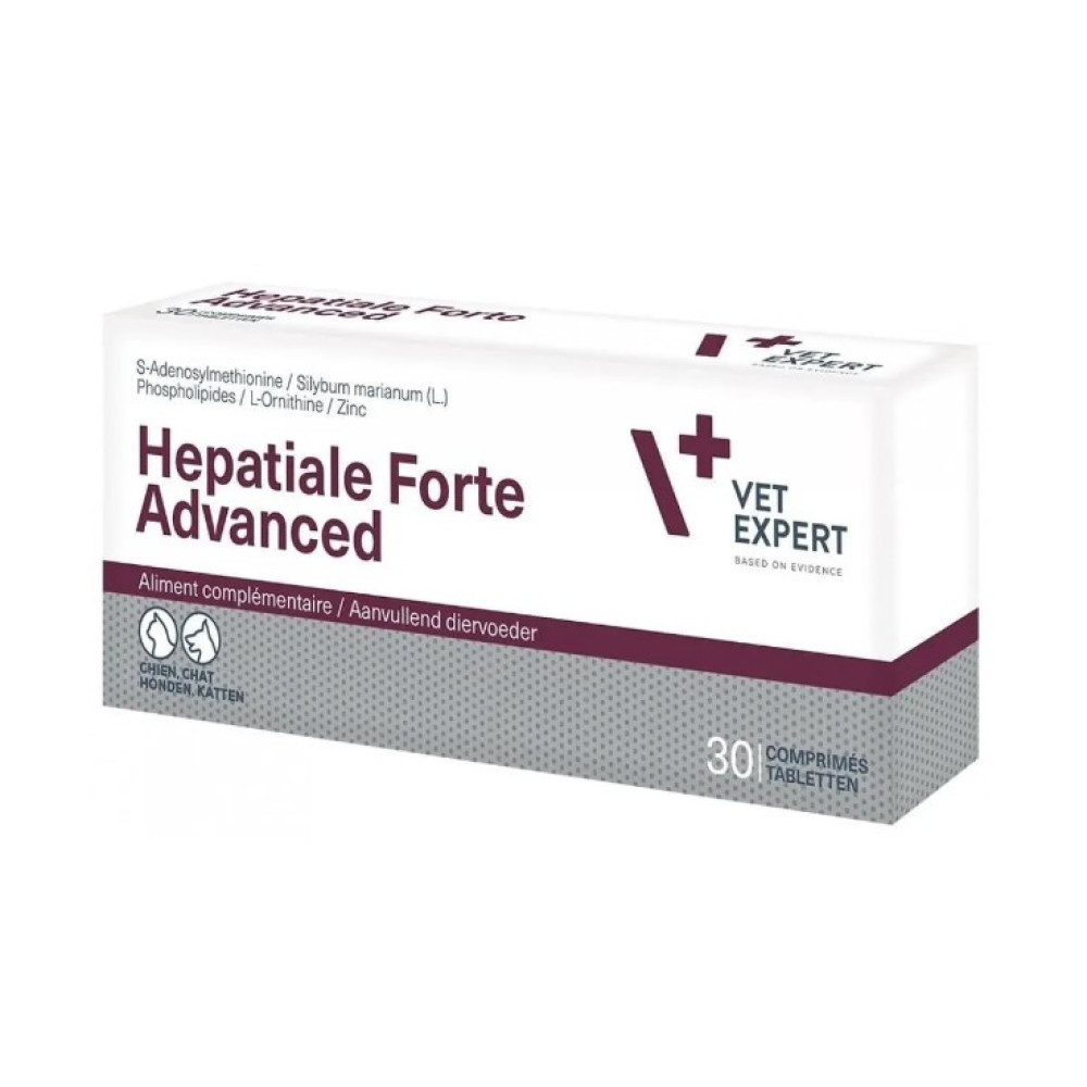 Пищевая добавка Vet Expert Hepatiale Forte Advanced для собак и кошек, защита и поддержка печени, 30 таб