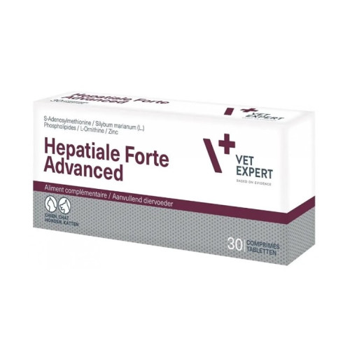 Харчова добавка Vet Expert Hepatiale Forte Advanced для собак і котів, захист та підтримка печінки, 30 таб