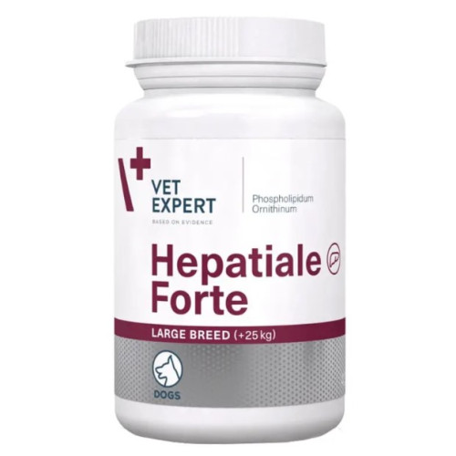 Харчова добавка для собак Vet Expert Hepatiale Forte Large Breed для захисту та підтримки печінки, 40 таб