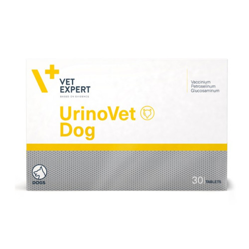 Харчова добавка для собак Vetexpert UrinoVet Dog для підтримки функцій сечовивідних шляхів, 30 таб