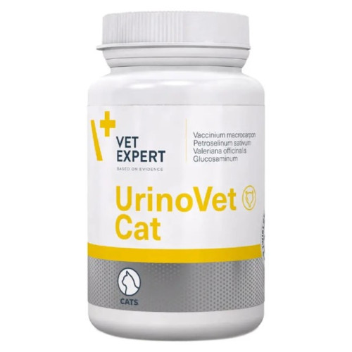 Пищевая добавка для кошек Vet Expert UrinoVet Cat для поддержки функций мочевыводящих путей, 45 капсул
