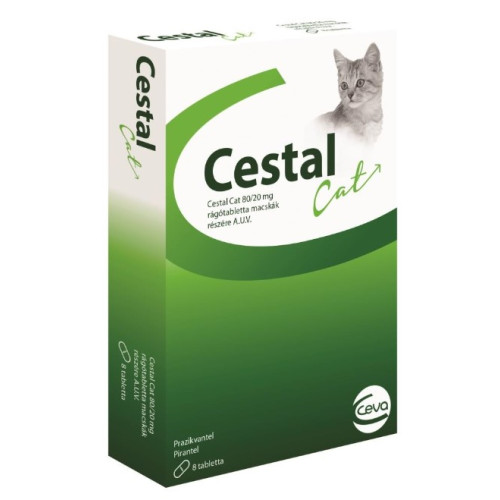 Таблетки від глистів Ceva Cestal Cat - для котів, 8 таб