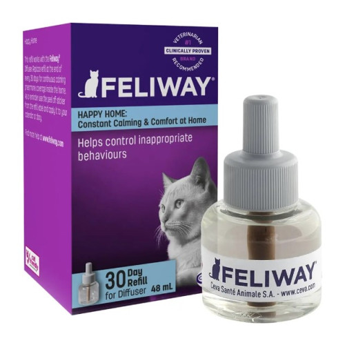 Успокаивающее средство для кошек во время стресса CEVA Feliway Classic, сменный блок, 48 мл