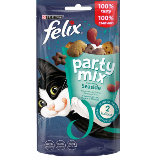 Лакомство для кошек Purina Felix Party Mix Ocean Океанический микс 60 г