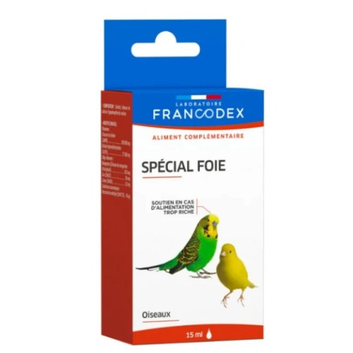 Харчова добавка Francodex  Special Foie для птахів для підтримання здоровʼя печінки, 15 мл