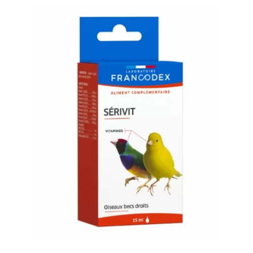 Комплексна вітамінна добавка Francodex Serivit для птахів, 15 мл