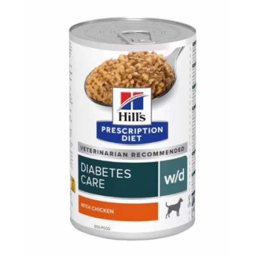 Влажный корм для собак Hill’s PRESCRIPTION DIET w/d Diabetes Care при сахарном диабете, с курицей, 370 г