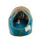Будка-лежак для собак и кошек Руди №1 Luсky Pet, бирюзовый, 36х37х32 см