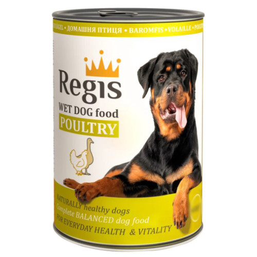 Влажный корм для собак Regis с домашней птицей 1.24 кг