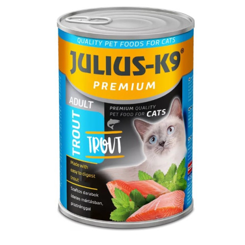 Влажный корм для взрослых кошек Julius K-9 с форелью 415 г