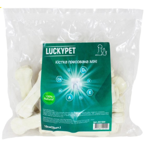 Кістка пресована Lucky Pet, 10 см, 20 шт