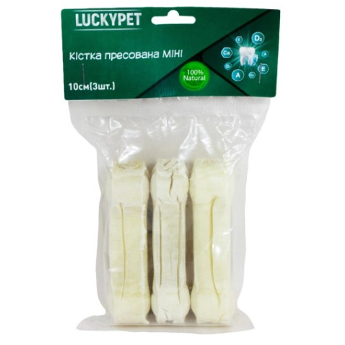 Кость прессованная Lucky Pet, 10 см, 3 шт