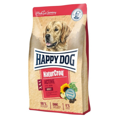 Сухий корм для собак із підвищеною потребою в енергії Happy Dog NaturCroq Active 15 кг