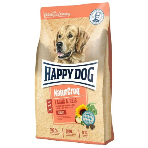 Сухий корм для дорослих собак Happy Dog NaturCroq Lachs & Reis з лососем та рисом 4 (кг)