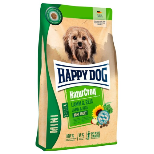 Сухий корм для собак дрібних порід Happy Dog NaturCroq Mini Lamm & Reis з ягня та рисом 4 кг