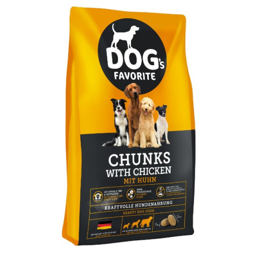 Сухий корм для дорослих собак Happy Dog Dog's Favorite Chunks Chicken з куркою 15 кг