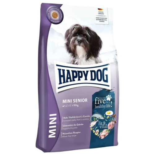 Сухой корм для пожилых собак мелких пород Happy Dog fit & vital Mini Senior 4 кг