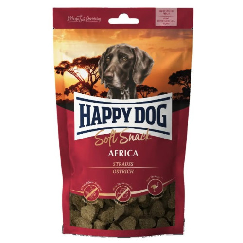 Лакомство для собак средних и крупных пород Happy Dog SoftSnack Africa со страусом и картошкой 100 г